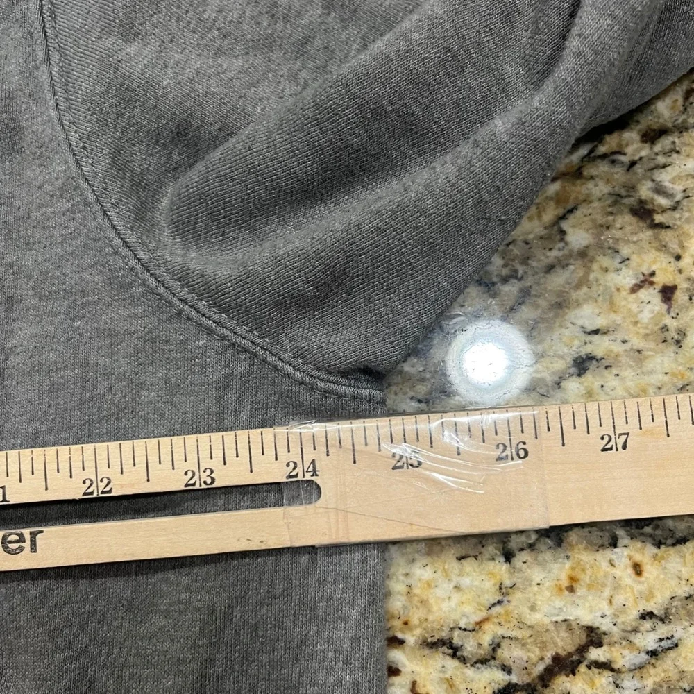 The North Face Mens XL Gray Never Stop Exploring Red Box Logo Pullover Hoodie